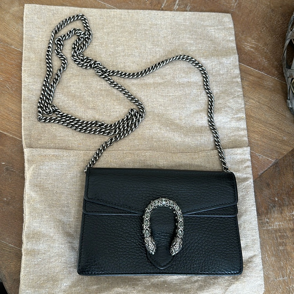 Gucci DIONYSUS LEATHER SUPER MINI BAG